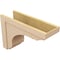 Ekena Millwork 11"W x 33"D x 22"H Classic Warren Rough Cedar Woodgrain TimberThane Corbel, Primed Tan CORUR11X33X22WARRCPR - alternate 2